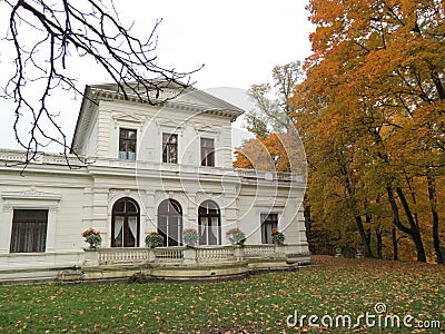 Sveksnaâ€™s park, villa â€œGenowefaâ€ Stock Photo